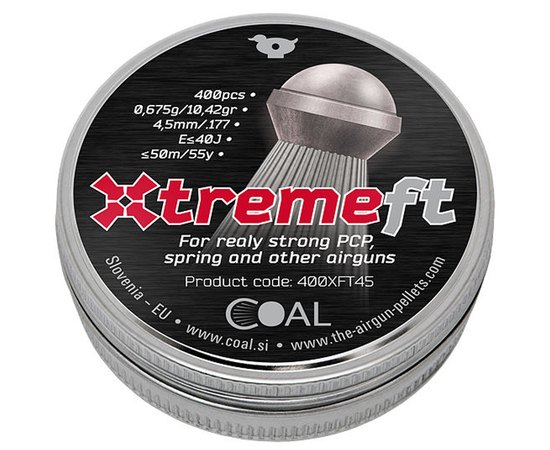 Свинцеві кулі Coal Xtreme FT, 4,5 мм, 0,675г, 400шт/уп (400XFT45)