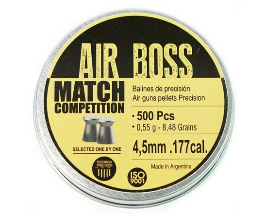 Свинцеві кулі AIR BOSS Mach Competition 4.5 mm (500 шт) 0,55 гр