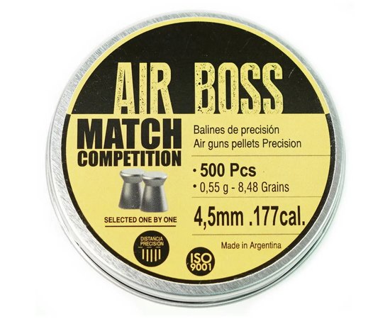 Свинцовые пули AIR BOSS Mach Competition 4.52 mm (500 шт) 0,55 г