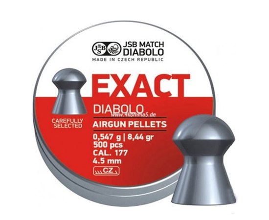 Свинцовые пули JSB Diabolo Exact, 4,52 мм 546237-500 (37050018)