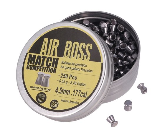 Свинцовые пули AIR BOSS Mach Competition 4.5 mm (250 шт) 0,55 г