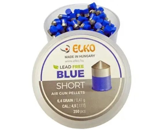 Безсвинцеві кулі Elko Blue Short 4,5 мм 0,41 гр 90 шт/уп