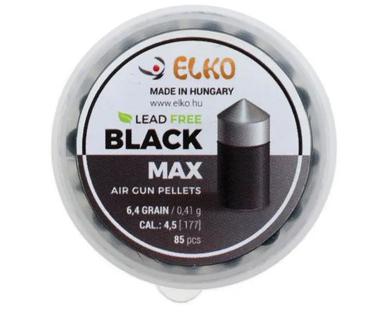 Бессвинцовые пули Elko Black Max 4,5 мм 0,41 гр 85 шт/уп