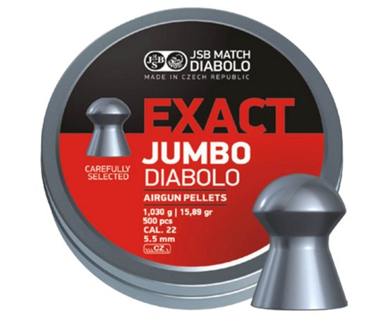 Свинцеві кулі JSB Exact Jumbo, 5,51 мм, 1,03 г, 500 шт/уп