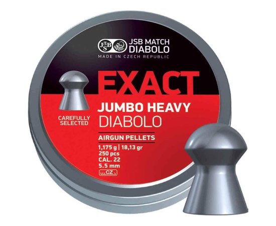 Свинцовые пули JSB Exact Jumbo, 5,5 мм, 1,03 г, 250 шт/уп