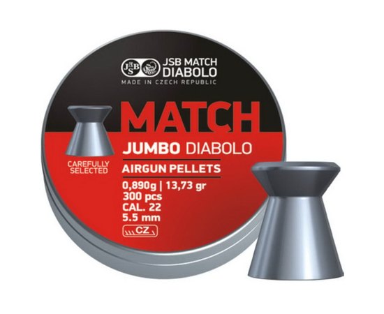 Свинцеві кулі JSB Diablo Jumbo Match 5,5мм 0,890г, 300 шт/уп