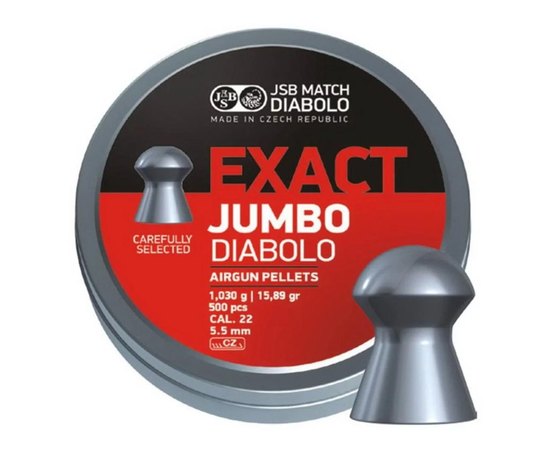 Свинцеві кулі JSB Exact Jumbo, 5,5 мм, 1,03 г, 500 шт/уп