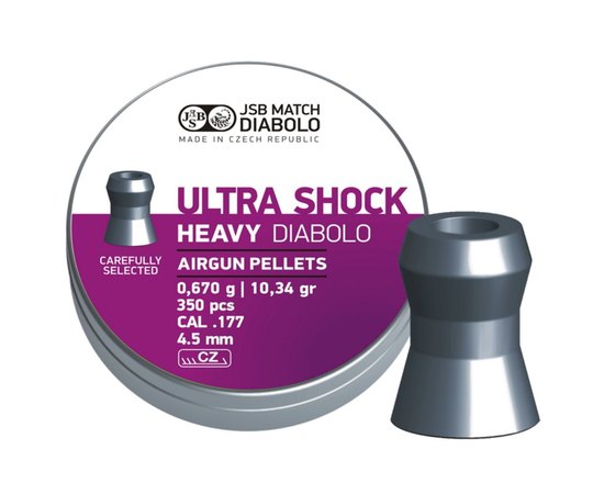 Свинцовые пули JSB Heavy Ultra Shock, 4,5 мм , 0,67 г, 350 шт (546268-350)