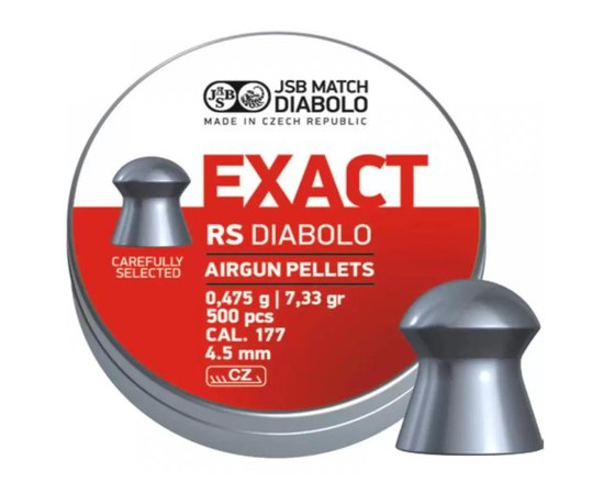 Свинцовые пули JSB Diabolo Exact RS 4.52 мм, 0.475 г 500 шт (546307-500)