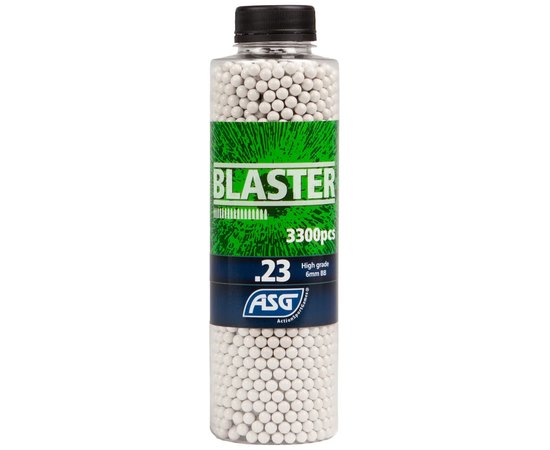 Страйкбольные шарики ASG Blaster White 6 мм 0,23 г 3300 шт/уп (19403)