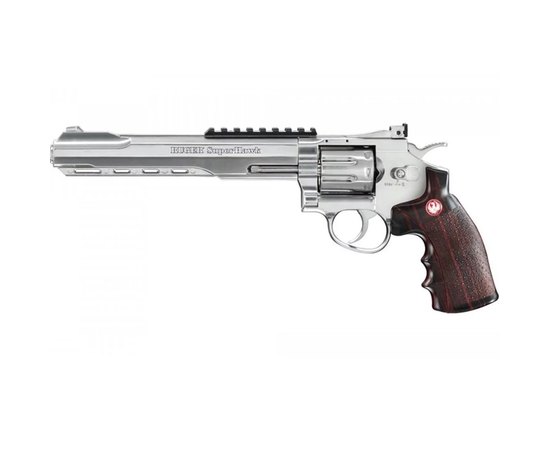 Страйкбольный револьвер Umarex Ruger SuperHawk 8 CO2 Silver (15456)