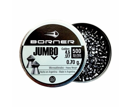 Свинцеві кулі Borner "Jumbo", для гвинт., 4,5 (500 шт.) 0,7г