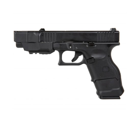 Страйкбольный пистолет D-Boys Glock 26 Advanced Green Gas Black (29833)