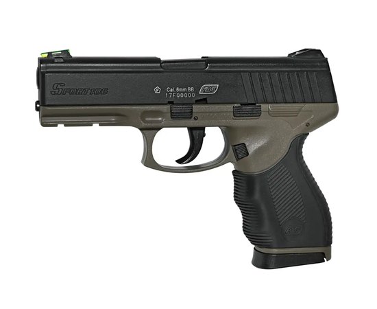 Страйкбольный пистолет ASG Sport 106 DT кал. 6 мм Black/fde (18913)