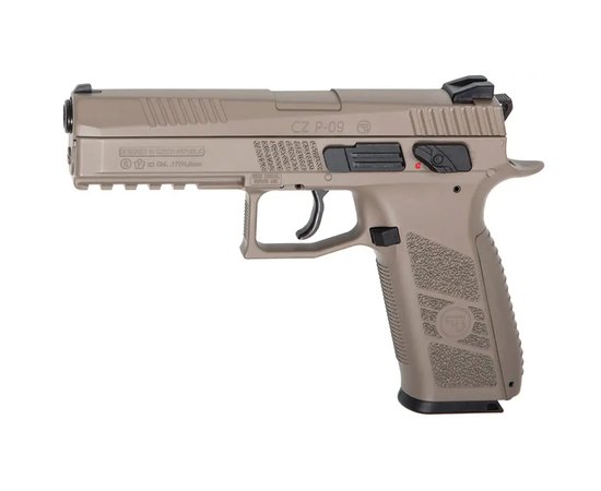 Пневматичний пістолет ASG CZ P-09 Pellet FDE Blowback, 4,5 мм