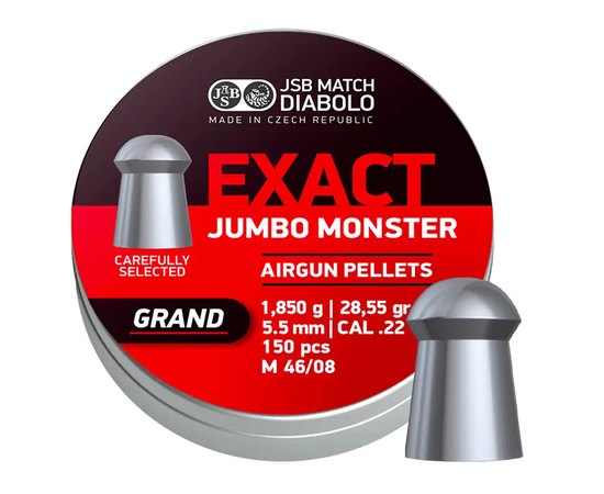 Свинцеві кулі JSB Diabolo Exact Jumbo Monster Grand 5,52 мм 1,850 гр 150 шт/уп (546488-150)