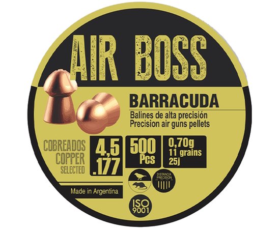 Свинцовые пули APOLO AIR BOSS Barracuda Copper cal.4.5 (500 шт) 0,70 г