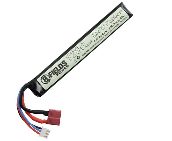 Аккумулятор 8Fields LiPo 7.4V 1200mAh 25/40C T-Conector (29545)