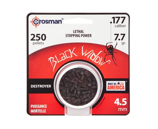 Свинцовые пули Crosman Black Widow кал.4,5 CBW776P