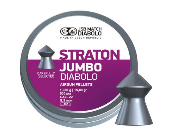 Свинцовые пули JSB Diabolo Straton Jumbo 5.50 мм, 1.03 г 250 шт (546238-250), Количество в упаковке: 250 шт.