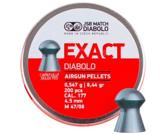 Свинцеві кулі JSB Diabolo Exact, 4,5 мм, 0,547 г 200шт/уп (546235-200)