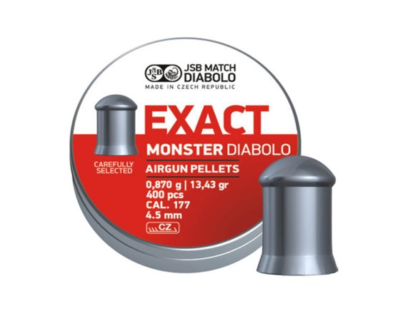 Свинцовые пули JSB Diabolo Exact Monster 4.52 мм, 0.87 г 400 шт (546278-400), Количество в упаковке: 400 шт.