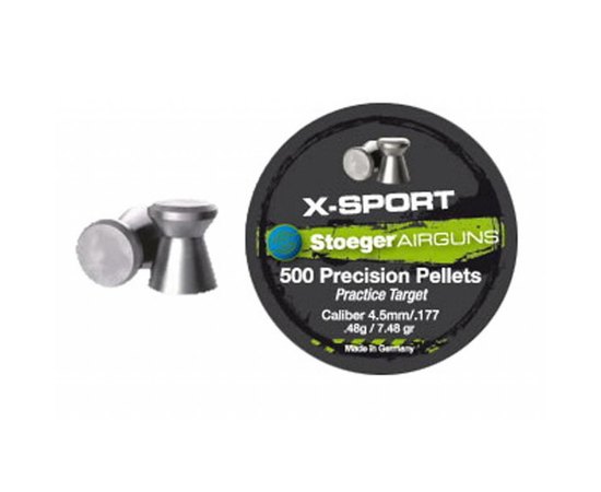 Свинцеві кулі Stoeger X-Sport Flat 4.5мм 0.48g (500шт.) 98814500014