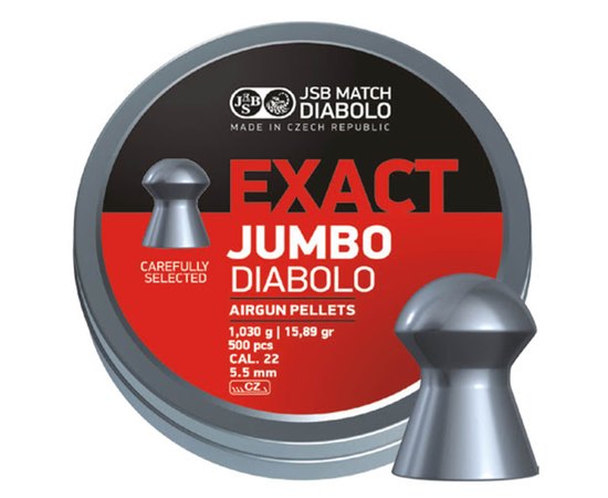 Cвинцеві кулі JSB Diabolo Exact Jumbo Express 5.52 мм, 0.93 г 500 шт (546277-500), Кількість в упаковці: 500 шт.