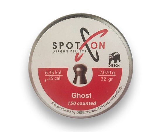 Свинцовые пули Spoton Ghost 150 шт, 6,35 мм, 2,07 г