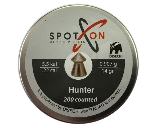 Свинцеві кулі Spoton Hunter 200 шт, 5,5 мм, 0,907 г