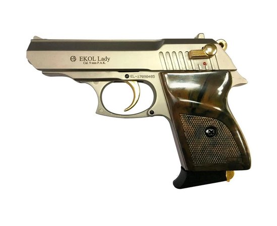 Сигнальный пистолет Ekol Lady 9mm позолота, Цвет: Gold