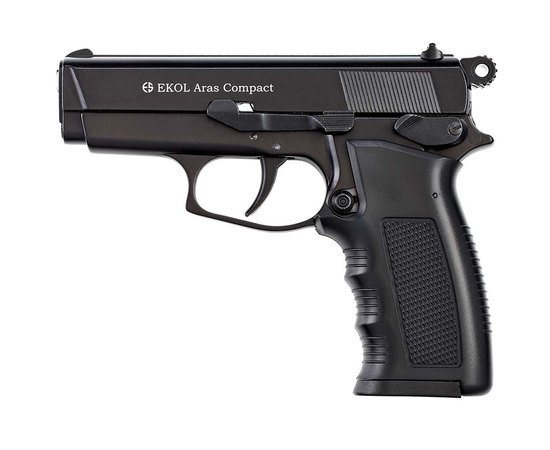 Сигнальный пистолет Ekol ARAS Compact 9mm черный, Цвет: Black