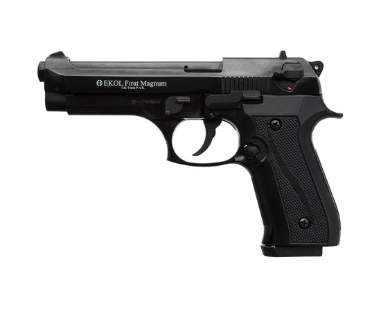 Сигнальный пистолет Ekol FIRAT Magnum 9mm черный, Цвет: Black